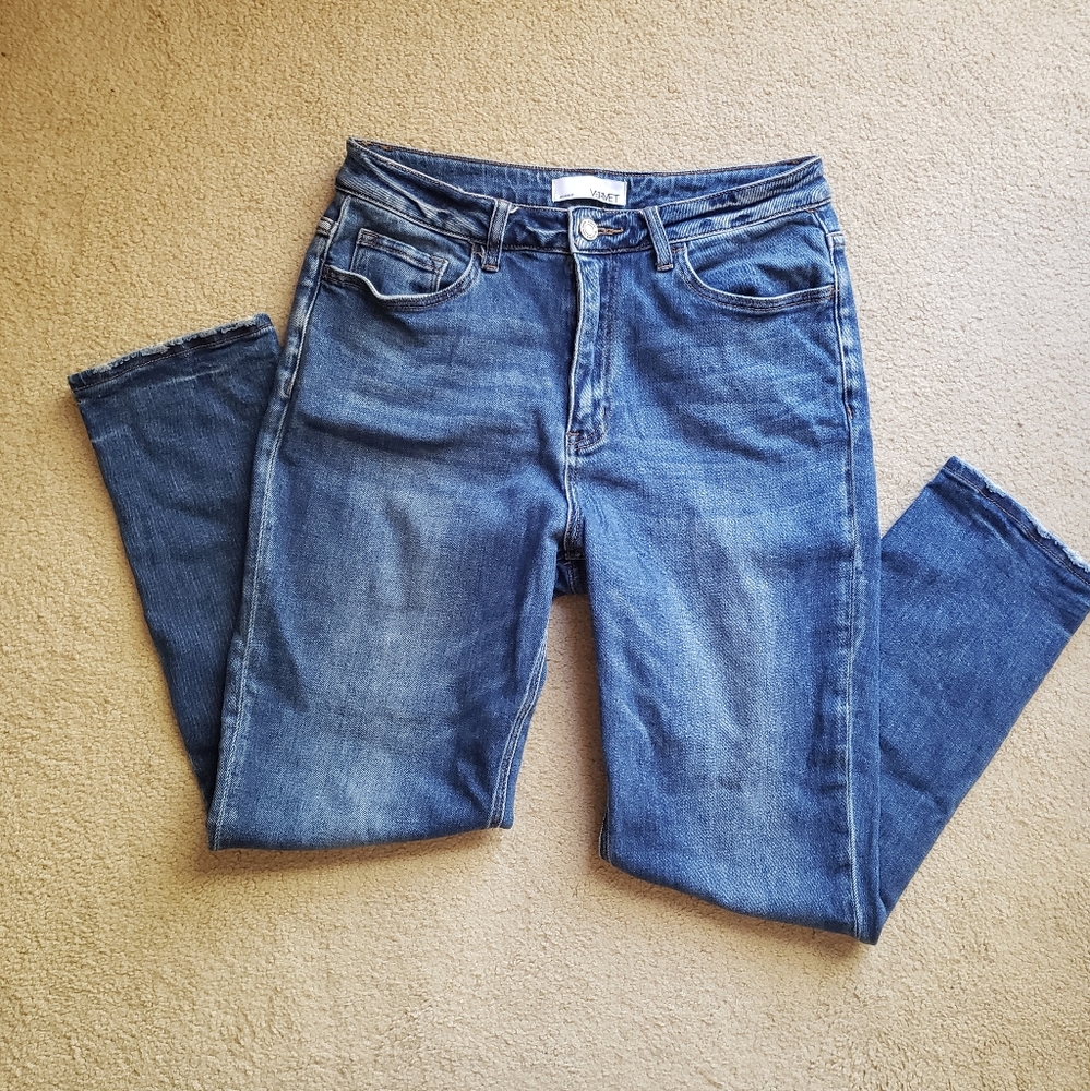 Women's High Rise Blue Jeans